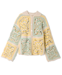 Strickset Jacke In Grossen Quadratischen Motiven Aus Cotonella Von Lana Grossa 4 Strickset Jacke In Grossen Quadratischen Motiven Aus Cotonella Von Lana Grossa – Bild 2