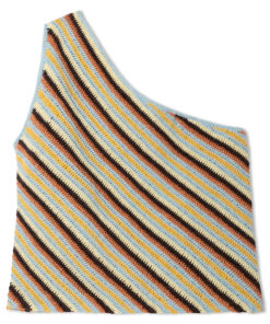 Strickset Asymmetrisches Top In Stäbchen Und Streifen Aus Filo Lurex Von Lana Grossa 4 Strickset Asymmetrisches Top In Stäbchen Und Streifen Aus Filo Lurex Von Lana Grossa – Bild 2