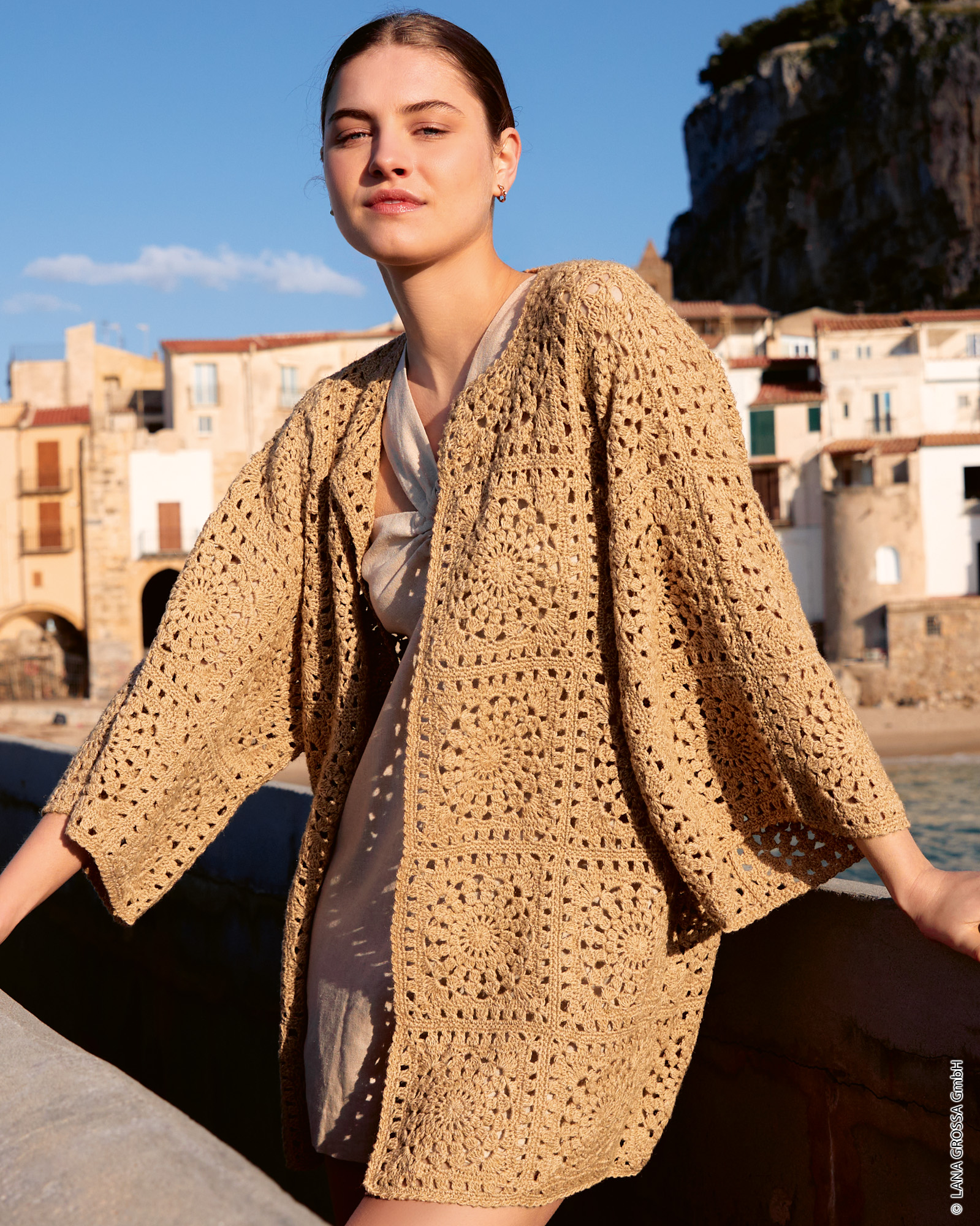Strickset Cardigan In Quadratischen Motiven Aus Diversa Von Lana Grossa 1 Strickset Cardigan In Quadratischen Motiven Aus Diversa Von Lana Grossa