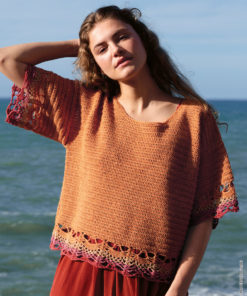 Strickset Pullover In Stäbchen Mit Bordüren Im Ananasmuster aus Diversa von Lana Grossa