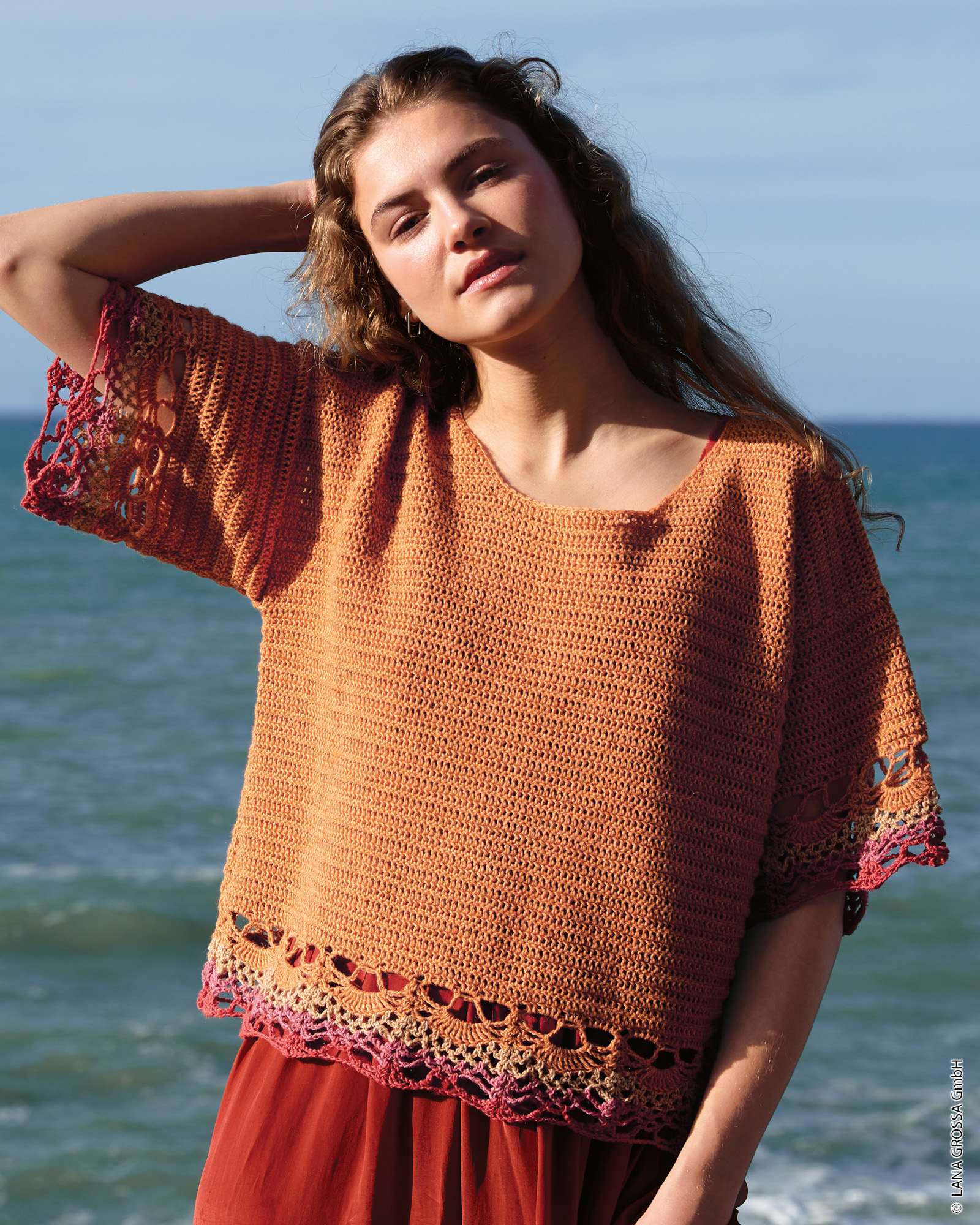 Strickset Pullover In Stäbchen Mit Bordüren Im Ananasmuster Aus Diversa Von Lana Grossa 1 Strickset Pullover In Stäbchen Mit Bordüren Im Ananasmuster Aus Diversa Von Lana Grossa