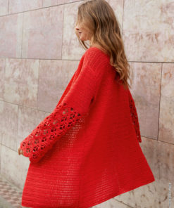 Strickset Cardigan In Stäbchen Mit Bogenlochmuster Aus Gioia Von Lana Grossa 5 Strickset Cardigan In Stäbchen Mit Bogenlochmuster Aus Gioia Von Lana Grossa – Bild 3