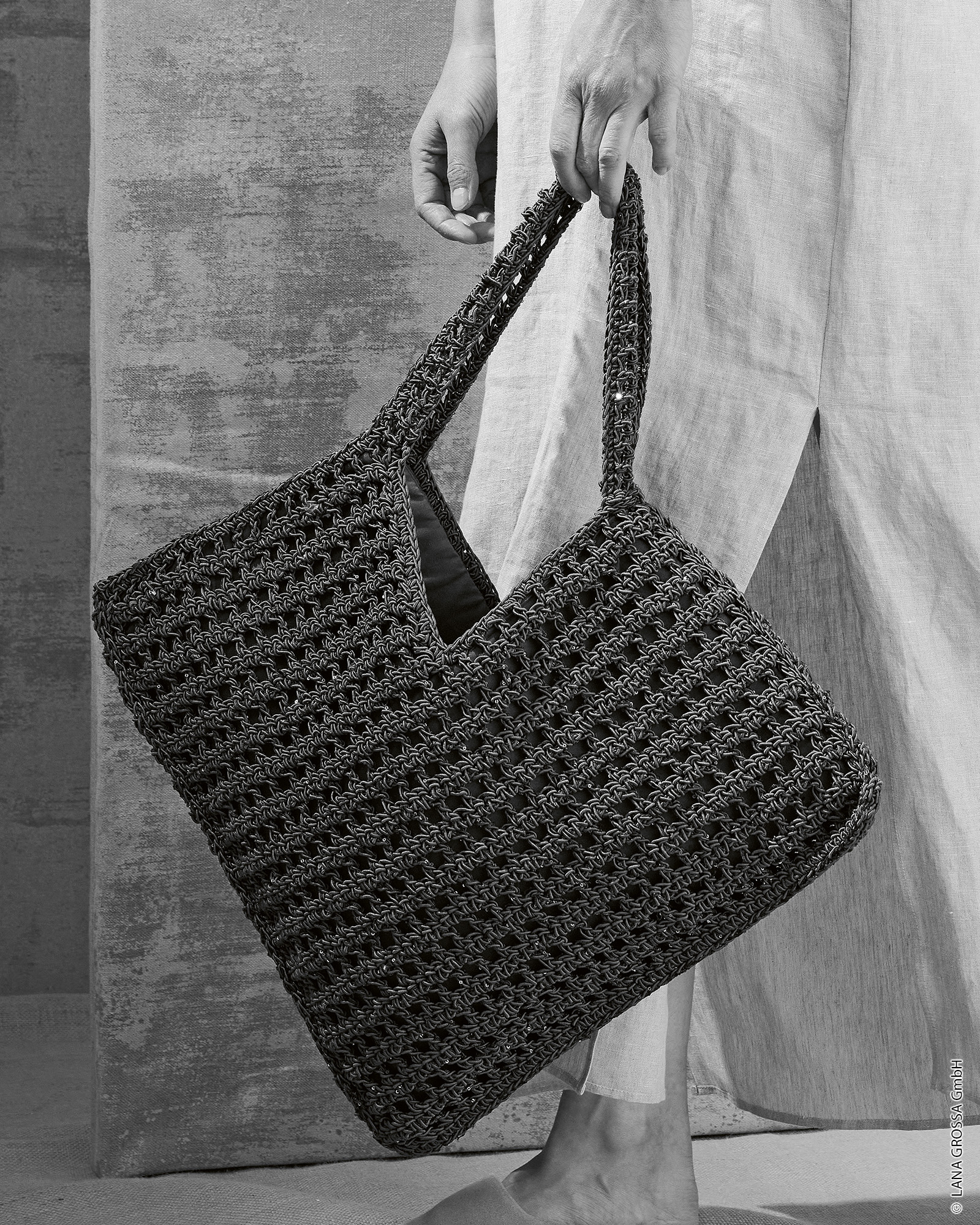Strickset Shopper Aus The Core Und Glamour Von Lana Grossa 3 Strickset Shopper Aus The Core Und Glamour Von Lana Grossa – Bild 3