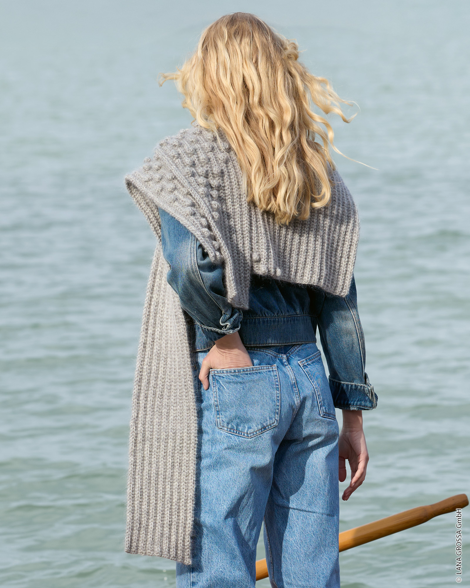 Strickset Kragenschal Aus Cool Merino Und Silkhair Von Lana Grossa 3 Strickset Kragenschal Aus Cool Merino Und Silkhair Von Lana Grossa – Bild 3