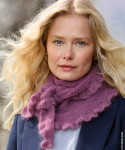 Strickset Halstuch Mit Rüschenmuster aus Filo Di Gio von Lana Grossa