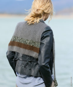 Strickset Kragenschal aus Filo Di Gio und Cosmo von Lana Grossa