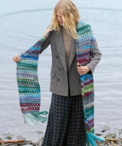 Strickset Stola  Mit Fransen Aus Farfalla Von Lana Grossa – Bild 3