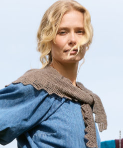 Strickset Halstuch Mit Randborte aus Brigitte Silkdream von Lana Grossa
