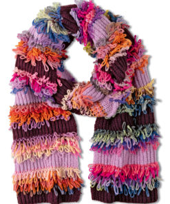 Strickset Schal Im Schlingenmuster Aus Farfalla Und Cool Merino Von Lana Grossa 4 Strickset Schal Im Schlingenmuster Aus Farfalla Und Cool Merino Von Lana Grossa – Bild 2