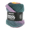 0011 Light Blue/royal Purple/orange/eggplant