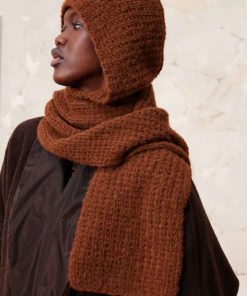 Strickset Schal mit Kapuze aus Baby Lama von Lang Yarns