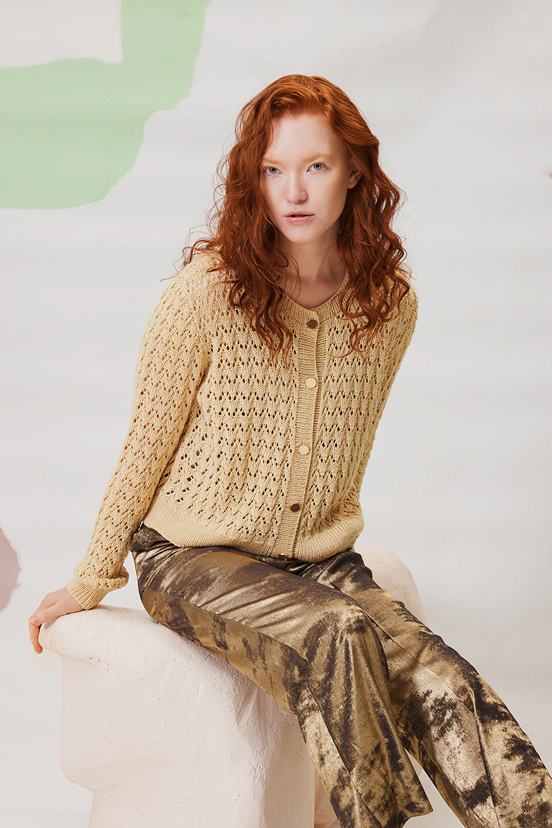 Strickset Jacke Aus Classic Silk Von Lang Yarns 2 Strickset Jacke Aus Classic Silk Von Lang Yarns – Bild 2