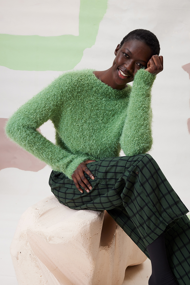 Strickset Pullover Aus Fluffy Und Salsa Von Lang Yarns 1 Strickset Pullover Aus Fluffy Und Salsa Von Lang Yarns