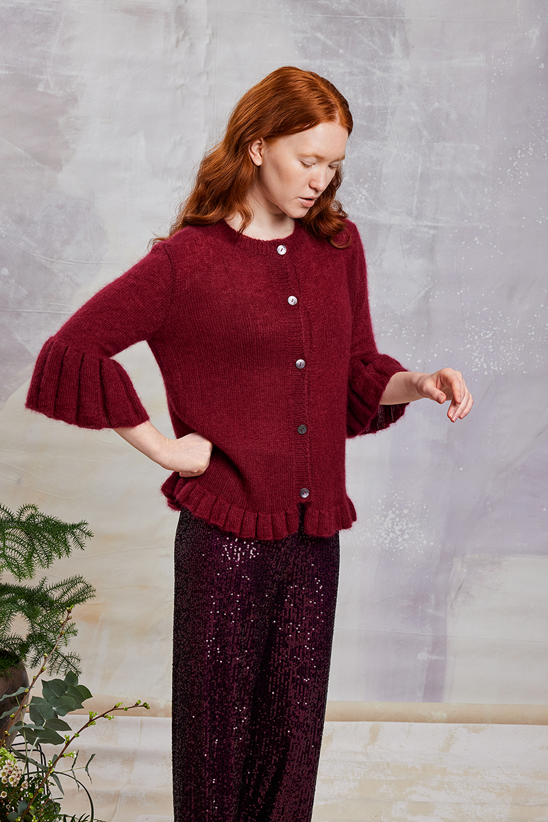 Strickset Jacke Volants Aus Mohair 21 Von Lang Yarns 1 Strickset Jacke Volants Aus Mohair 21 Von Lang Yarns