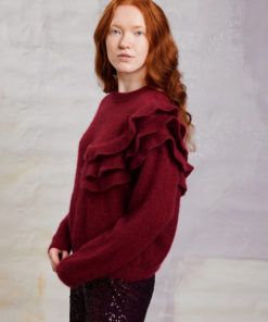 Strickset Pullover Mit Volants Aus Mohair 21 Von Lang Yarns 4 Strickset Pullover Mit Volants Aus Mohair 21 Von Lang Yarns – Bild 2