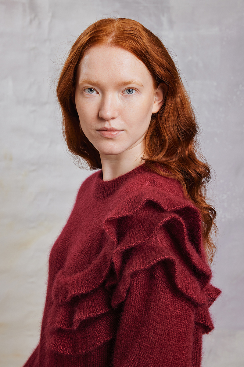 Strickset Pullover Mit Volants Aus Mohair 21 Von Lang Yarns 3 Strickset Pullover Mit Volants Aus Mohair 21 Von Lang Yarns – Bild 3