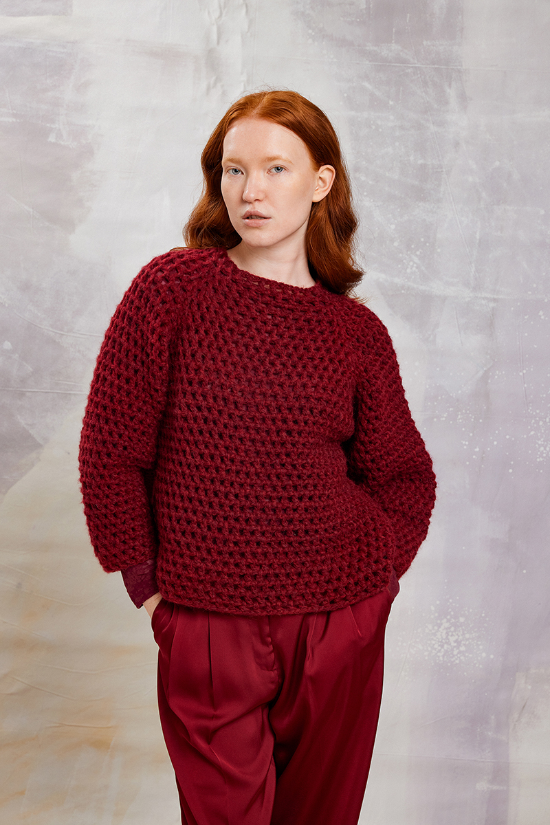Strickset Pullover Top Down Aus Malou Light Von Lang Yarns 1 Strickset Pullover Top Down Aus Malou Light Von Lang Yarns