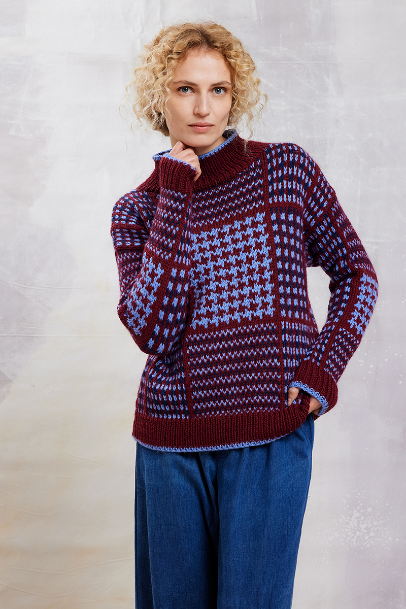 Strickset Pullover Aus Carpe Diem Von Lang Yarns 1 Strickset Pullover Aus Carpe Diem Von Lang Yarns