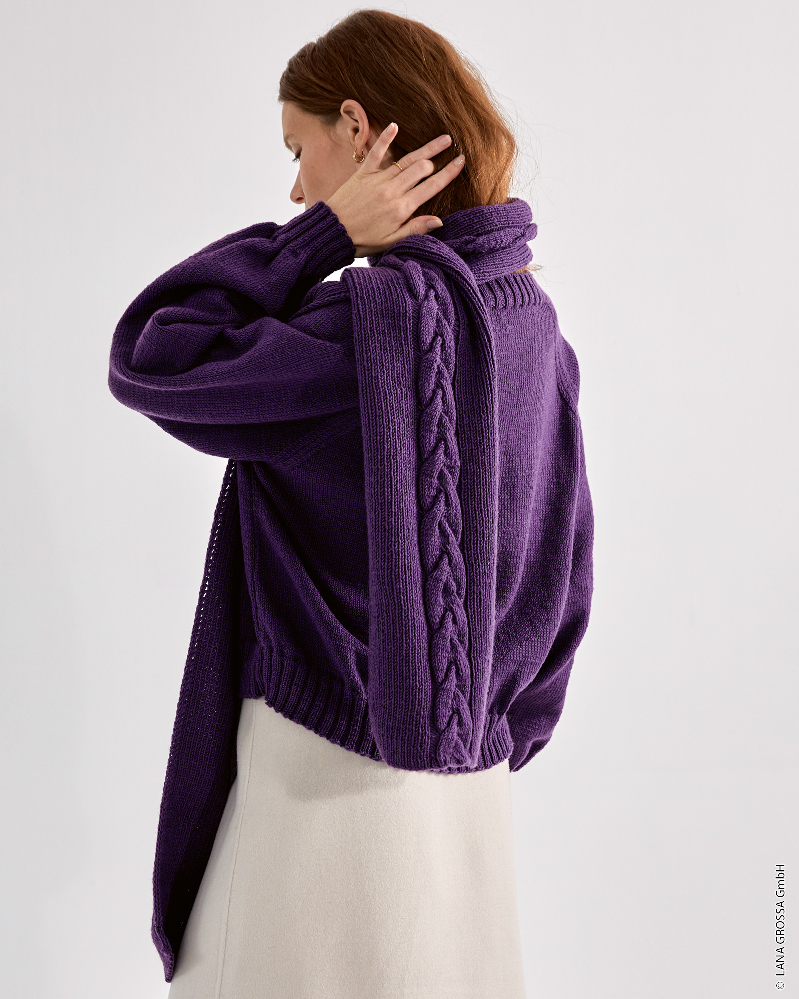 Strickset Schal Aus Cool Wool Von Lana Grossa 1 Strickset Schal Aus Cool Wool Von Lana Grossa