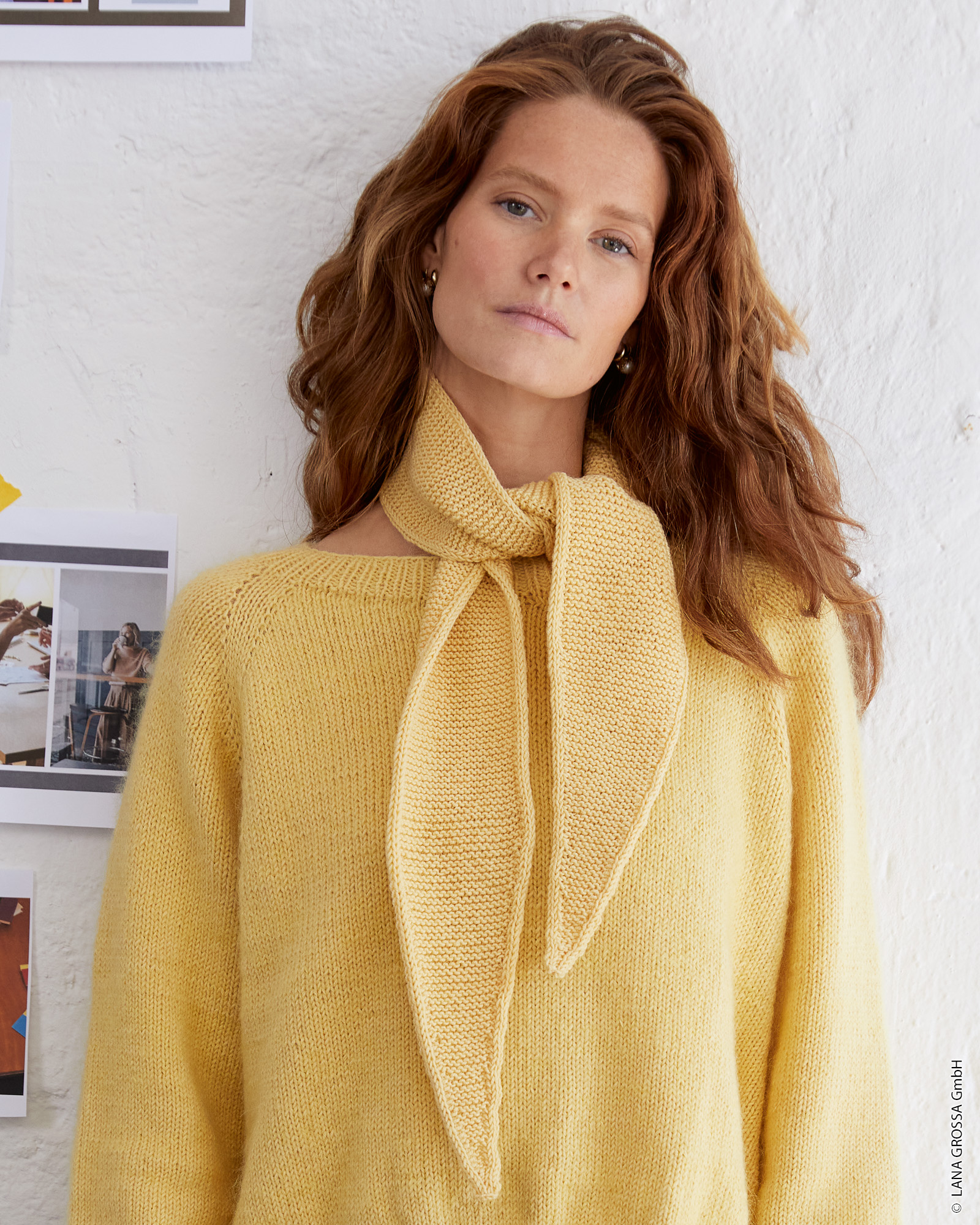 Strickset Minischal Aus Cool Wool Von Lana Grossa 3 Strickset Minischal Aus Cool Wool Von Lana Grossa – Bild 3