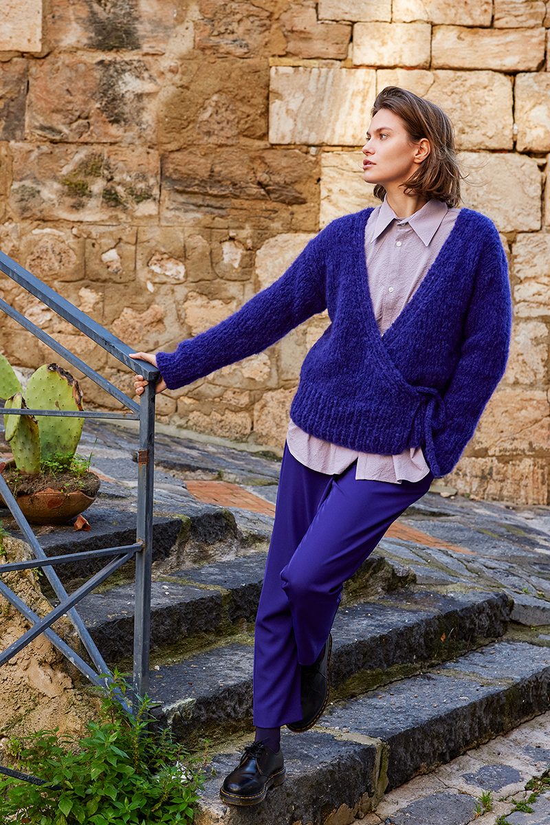 Strickset Wickeljacke Aus Desire Von Lang Yarns 2 Strickset Wickeljacke Aus Desire Von Lang Yarns – Bild 2