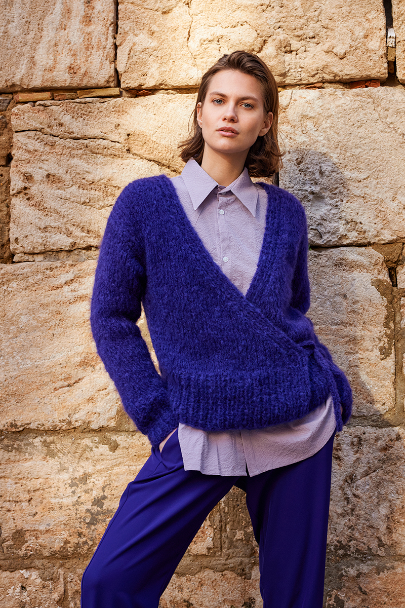 Strickset Wickeljacke Aus Desire Von Lang Yarns 1 Strickset Wickeljacke Aus Desire Von Lang Yarns