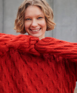 Strickset Pullover Mit Zopf Aus Naturalis Von Lang Yarns – Bild 2
