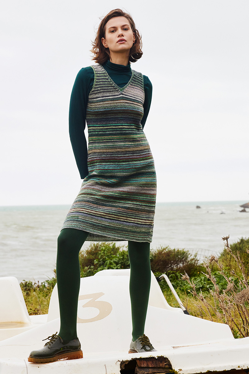 Strickset Kleid Aus Infinity Von Lang Yarns 1 Strickset Kleid Aus Infinity Von Lang Yarns